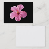 ピンクのハイビスカスのハワイの花によってカスタマイズテンプレート 名刺 (正面/裏面)