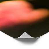 ピンクのハイビスカスの花の選択焦点写真 ポスター (角)