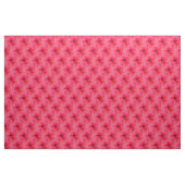 ピンクのハイビスカスの花柄の生地 ファブリック (ヤード)