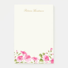 ピンクのハイビスカスの花 ポストイット