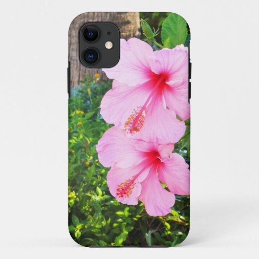 ピンクのハイビスカスの花 Case-Mate iPhoneケース (裏面)