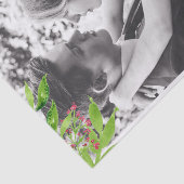 ピンクのハイビスカスフラワーオーバーレイ自分の写真を追加 薄葉紙 (詳細)