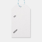 ピンクのハイビスカスフラワーギフトラベル ギフトタグ (裏面)