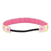 ピンクのハイビスカス熱帯花 アスレチックヘッドバンド (裏面)