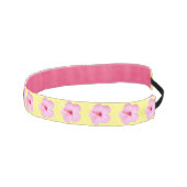 ピンクのハイビスカス熱帯花 アスレチックヘッドバンド (右)