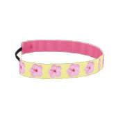 ピンクのハイビスカス熱帯花 アスレチックヘッドバンド (左)