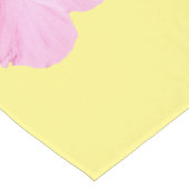 ピンクのハイビスカス熱帯花 ショートテーブルランナー (コーナー)