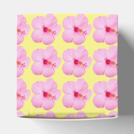 ピンクのハイビスカス熱帯花 フェイバーボックス (上部)