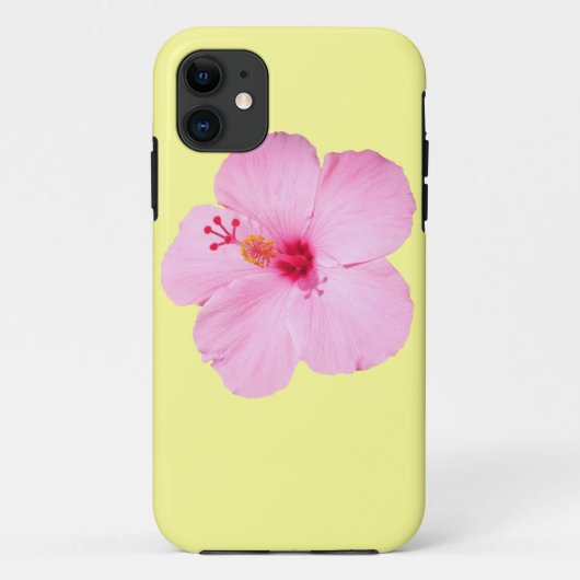 ピンクのハイビスカス熱帯花 Case-Mate iPhoneケース (裏面)