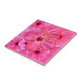 ピンクのハイビスカス タイル (側面)