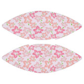 ピンクのハイビスカス、ピンクの花、花のパターン アメリカンフットボール (パネル)