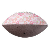 ピンクのハイビスカス、ピンクの花、花のパターン アメリカンフットボール (回転270)