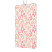 ピンクのハイビスカス、ピンクの花、花のパターン カーエアーフレッシュナー (左)