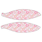 ピンクのハイビスカス、ピンクの花、花のパターン バスケットボール (パネル)