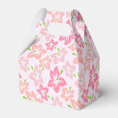 ピンクのハイビスカス、ピンクの花、花のパターン フェイバーボックス (裏面サイド)