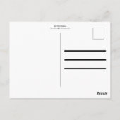 ピンクのハイビスカス ポストカード (裏面)