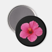 ピンクのハイビスカス マグネット (正面/裏面)