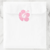 ピンクのハイビスカスF ラウンドシール (バッグ)