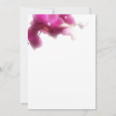 ピンクのハスの花のエンゲージメント招待状 招待状 (裏面)