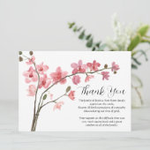 ピンクのハスの花の哀悼 葬儀 死亡 謝辞 招待状 (スタンド正面)