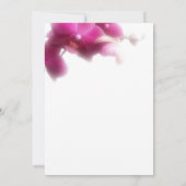 ピンクのハスの花の結婚式 Save the Date 発表 招待状 (裏面)