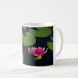 ピンクのハスの花 コーヒーマグカップ