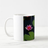 ピンクのハスの花 コーヒーマグカップ (左)