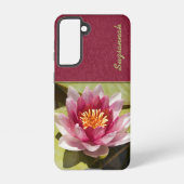 ピンクのハスの花 SAMSUNG GALAXYケース (裏面)
