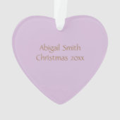 ピンクのハチドリの翼が広く開いて、あなたを見て オーナメント (裏面)