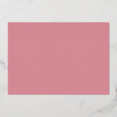 ピンクのハニークマ赤ちゃんシャワー 箔招待状 (裏面)