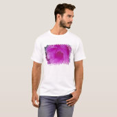 ピンクのハリネズミサボテンの花 (Echinocereus Tシャツ (正面フル)