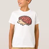 ピンクのハリネズミ Tシャツ (正面)