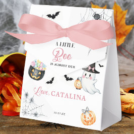ピンクのハロウィンゴースト ベビーシャワー フェイバーボックス
