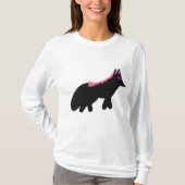 ピンクのハロウィンフォックスの衣装 Tシャツ (正面)