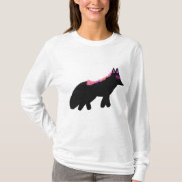 ピンクのハロウィンフォックスの衣装 Tシャツ