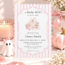 ピンクのハロウィンベイビーシャワーの女の子