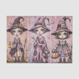 ピンクのハロウィンマジカルガールズ ビンテージ ピンクウィン 薄葉紙