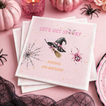 ピンクのハロウィン誕生日パーティー