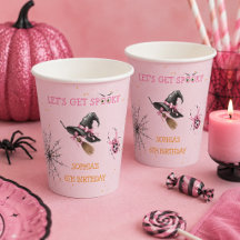 ピンクのハロウィン誕生日パーティー