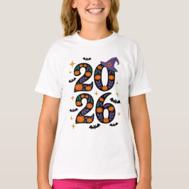 ピンクのハロウィン2026 パンプキン 魔女の帽子 スプーキー Tシャツ