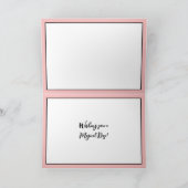 ピンクのハロウィン　ポンポンとパンプキンとブー カード (内部)