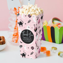 ピンクのハロウィン 誕生日パーティーポップコーン フェイバーボックス