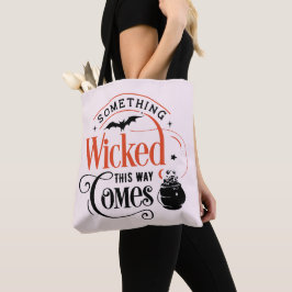 ピンクのハロウィン Something Wicked This Way Comes トートバッグ