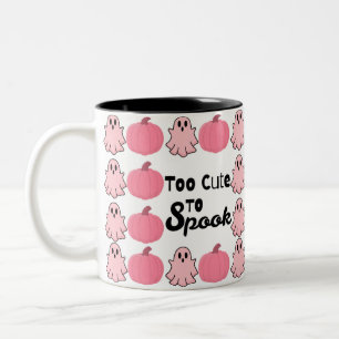 ピンクのハロウィン Too cute to Spook ツートーンマグカップ