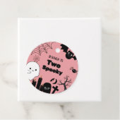 ピンクのハロウィーンの二不気味な二番目の誕生日パーティー フェイバータグ (インサイチュ)