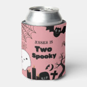 ピンクのハロウィーンの二不気味な二番目の誕生日パーティー 缶クーラー (缶正面)