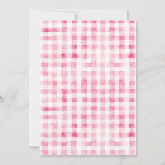 ピンクのハロウィーンの赤ちゃんシャワー 招待状 (裏面)