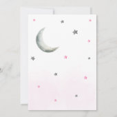 ピンクのハロウィーン小さなブーブベビーシャワー 招待状 (裏面)