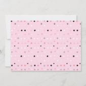 ピンクのハロウィーン幽霊サンキューカードと写真 サンキューカード (裏面)