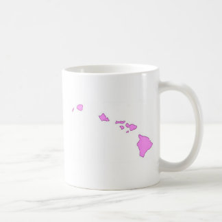 ピンクのハワイ諸島 コーヒーマグカップ